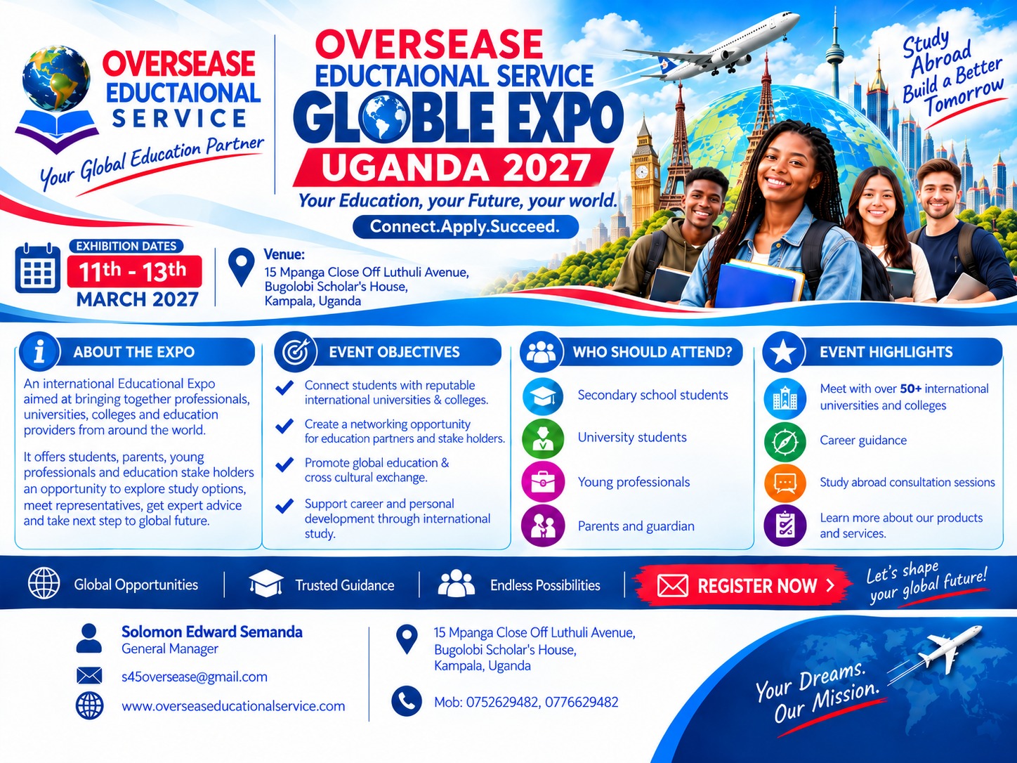 Global Expo Uganda 2027 poster